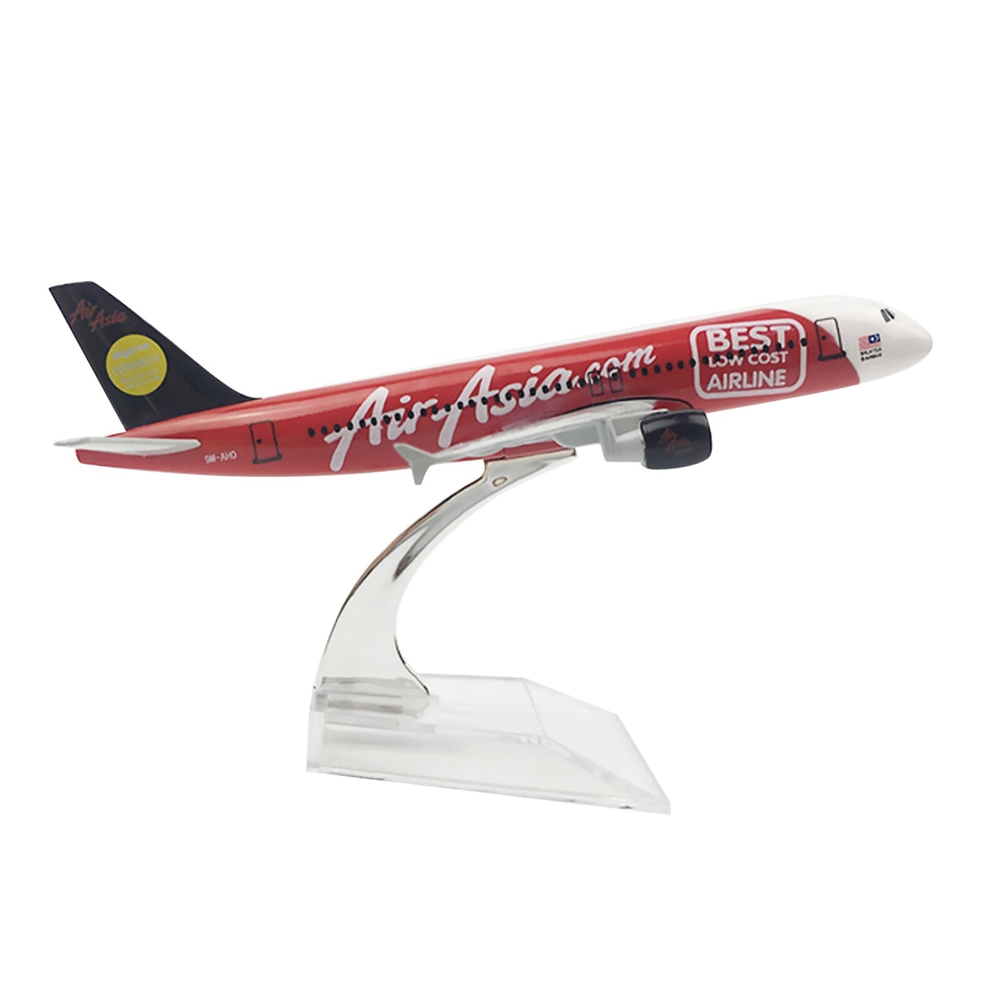 1:400 15cm Aircraft Asia 2007 A320 Best Alloy Plane Model Airplane Ornaments