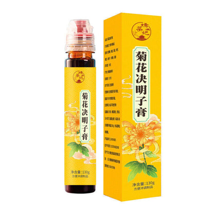 菊花决明子膏 便携挤压式瓶装130g熬夜膏 熬夜茶 Chrysanthemum Cassia Paste Stay Up Late Cream