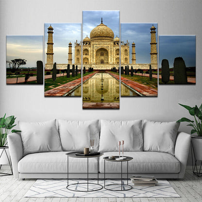 Canvas Wall Art HD Prints Poster Frame 5 Pieces Taj for Living Room No Framed