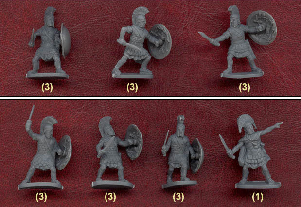 Greek Warriors Hoplite 1/72 Soldiers Figures model Kit CAESAR