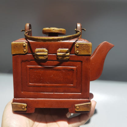 Chinese Yixing Zisha Clay Handmade Exquisite Teapot（百宝箱 底款：大清乾隆年制）