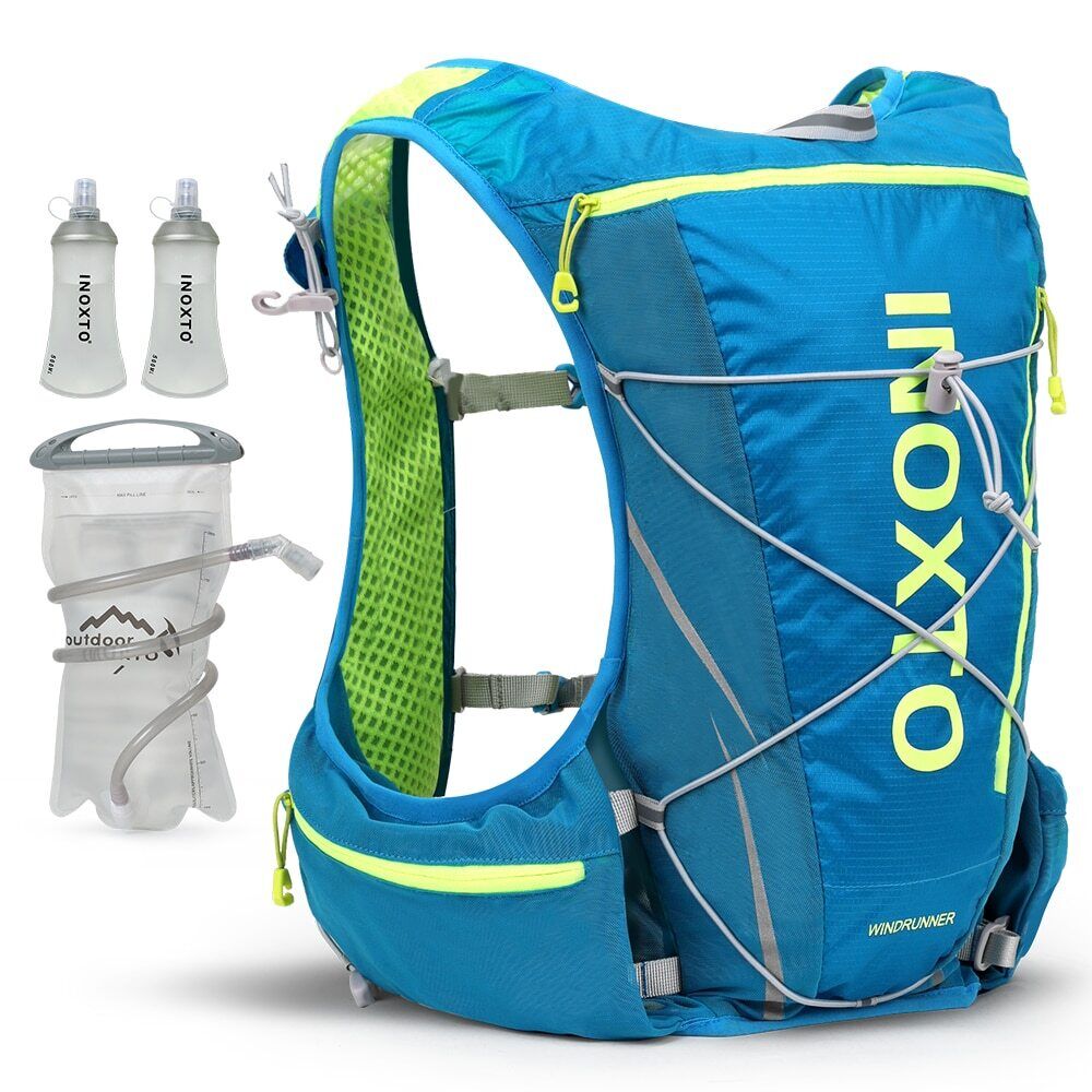 Running Backpack 8L Backpack Hiking Marathon Hydrating Bag 500ml Water Bottle