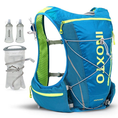 Running Backpack 8L Backpack Hiking Marathon Hydrating Bag 500ml Water Bottle