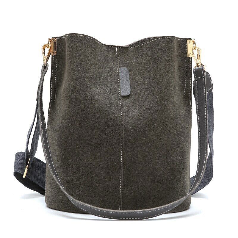 Women Bucket Bag PU Leather Top-handle Bags Crossbody Bags Women Shoulder Bag