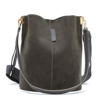 Women Bucket Bag PU Leather Top-handle Bags Crossbody Bags Women Shoulder Bag