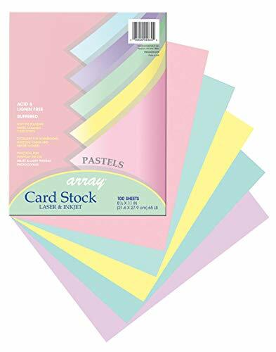 Array Card Stock Pacon Card Stock, 8 1/2 inches x 11 Inches, Pastel Assortmen...