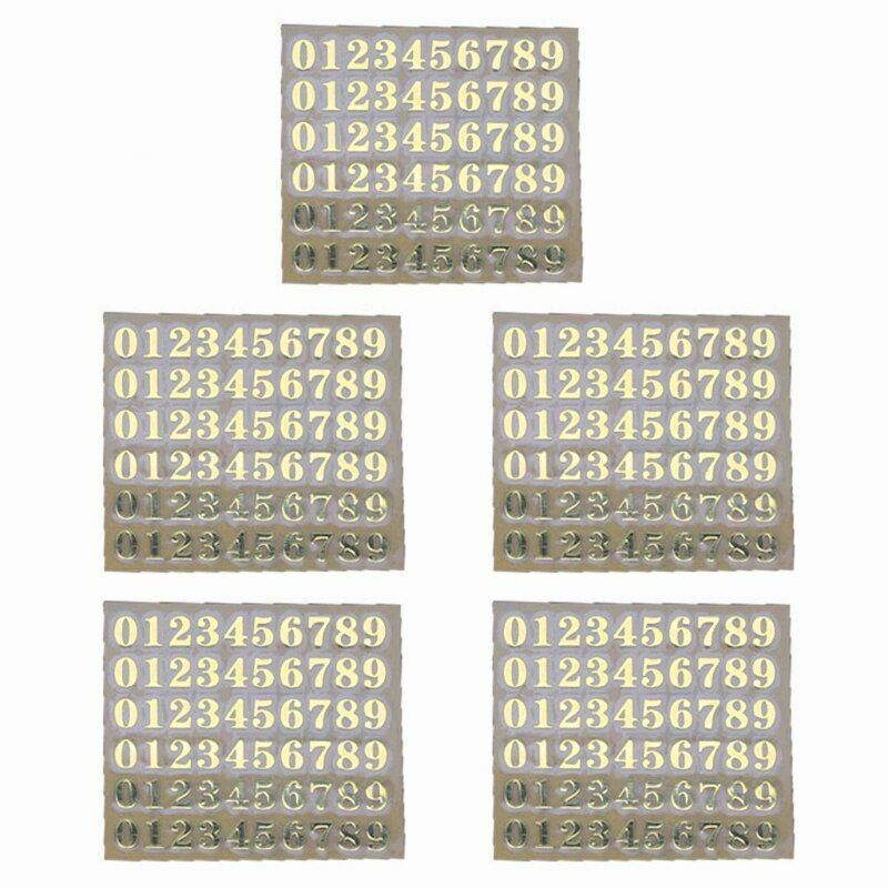 Decorative Stickers 3mm Alphabet Letters Numbers Chunky Glitter Epoxy Resin 5Pcs