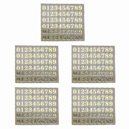 Decorative Stickers 3mm Alphabet Letters Numbers Chunky Glitter Epoxy Resin 5Pcs