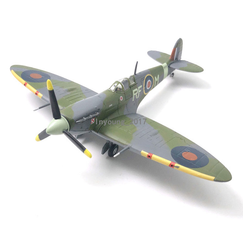 1:72 WWII Spitfire MK.VB Fighter Airplane Model Diecast Military Plane Model
