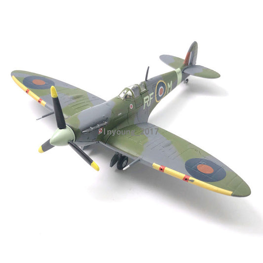 1:72 WWII Spitfire MK.VB Fighter Airplane Model Diecast Military Plane Model