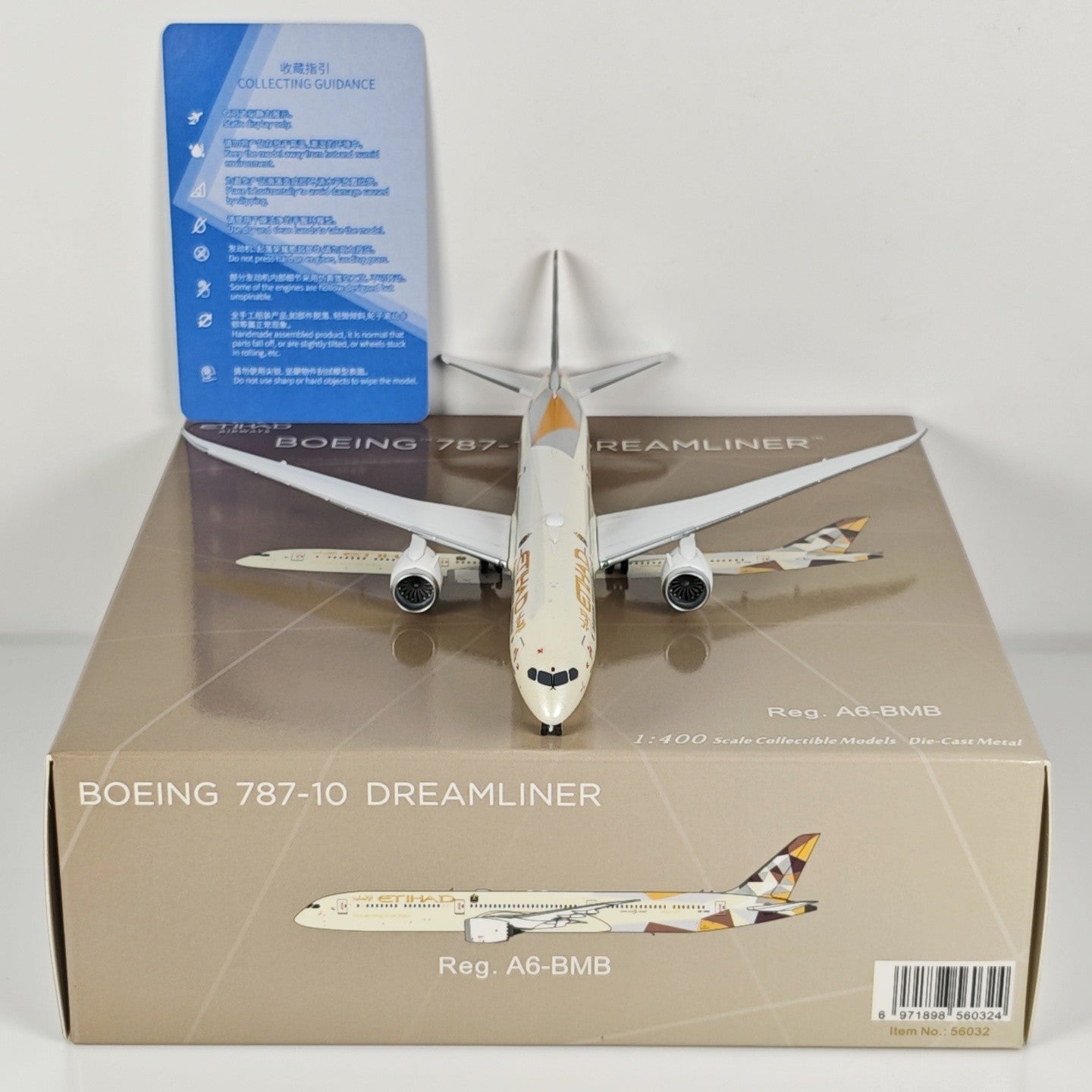 1:400 NGmodels Etihad Airways Boeing 787-10 A6-BMB Airplane Diecast Plane Model