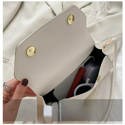 Retro Handbag Synthetic Leather Shoulder Totes Bag Portable Underarm Purse Bags