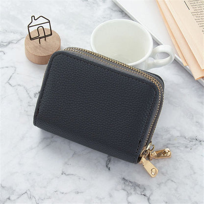 Wallets Zipper Mini Coin Purse Synthetic Leather Card Holder Bag Multifunctional