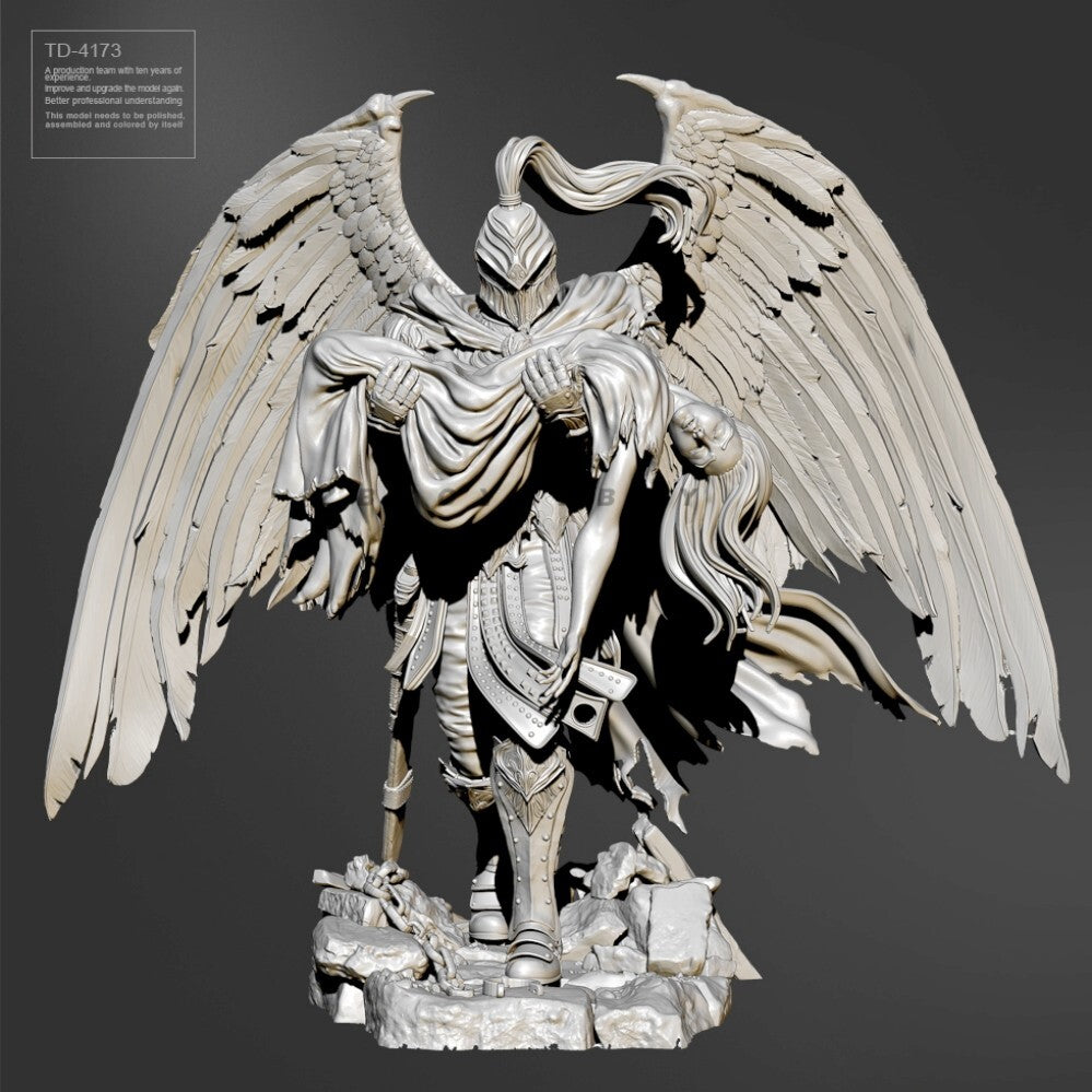 1:24 75mm resin figure model kit Crying Angel Unassembled unpainted