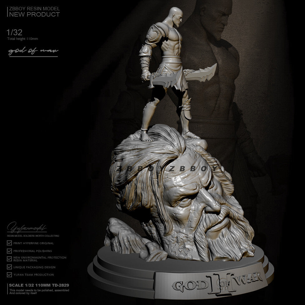 1/32 Resin Figure model God of war Unassembled Unpainted