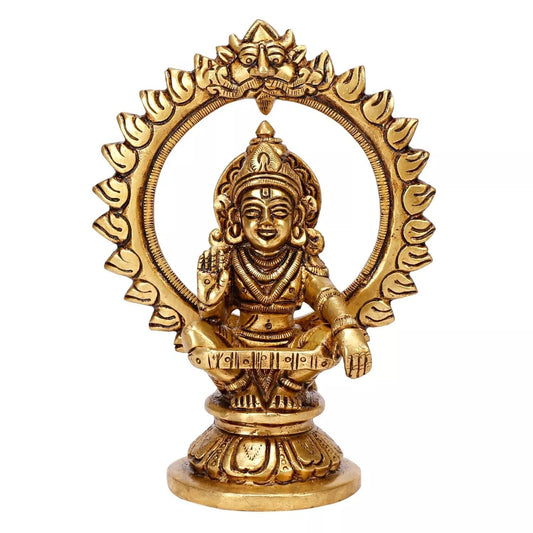 Brass Lord Ayyappan Ayyappa Sabarimala Swamy Idol Statue Figurine