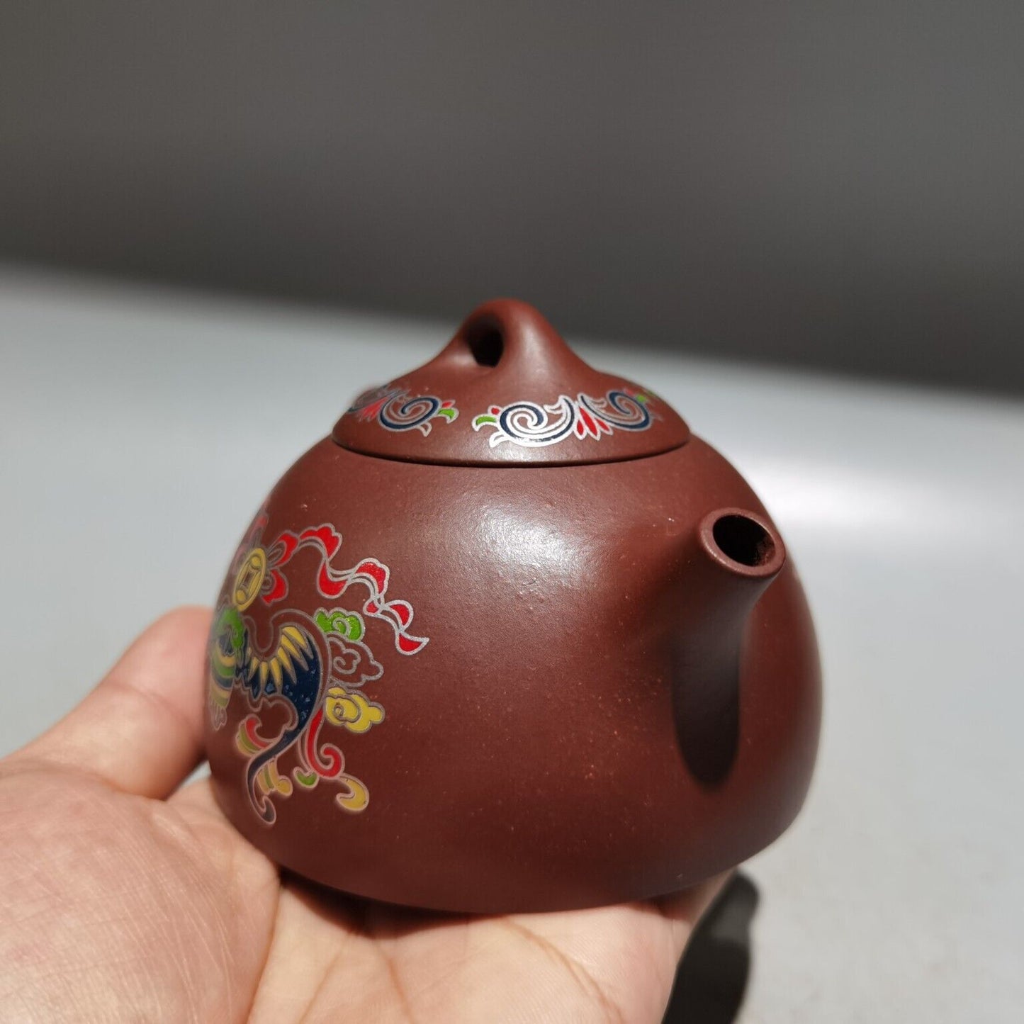 Chinese Yixing Zisha Clay Handmade Exquisite phoenix shape Teapot 品名：凤鸣壶 低款：周桂珍