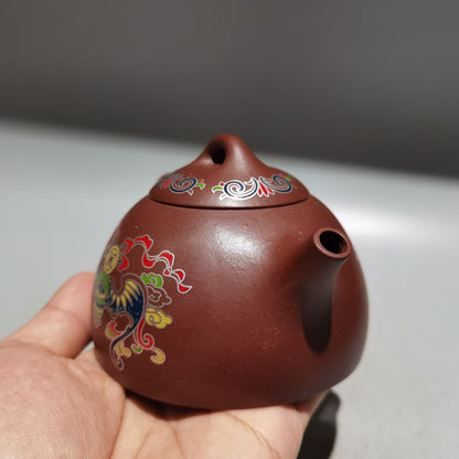 Chinese Yixing Zisha Clay Handmade Exquisite phoenix shape Teapot 品名：凤鸣壶 低款：周桂珍