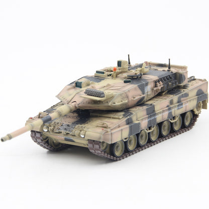 1/72 German Leopard 2A7 Main Battle Tank Sand-colored camouflage finished model
