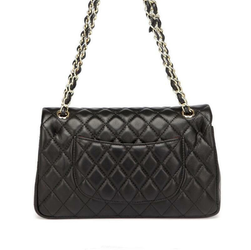 Timeless Women's Leather Tote Quilted Crossbody Shoulder Bag Flap Chain Bag