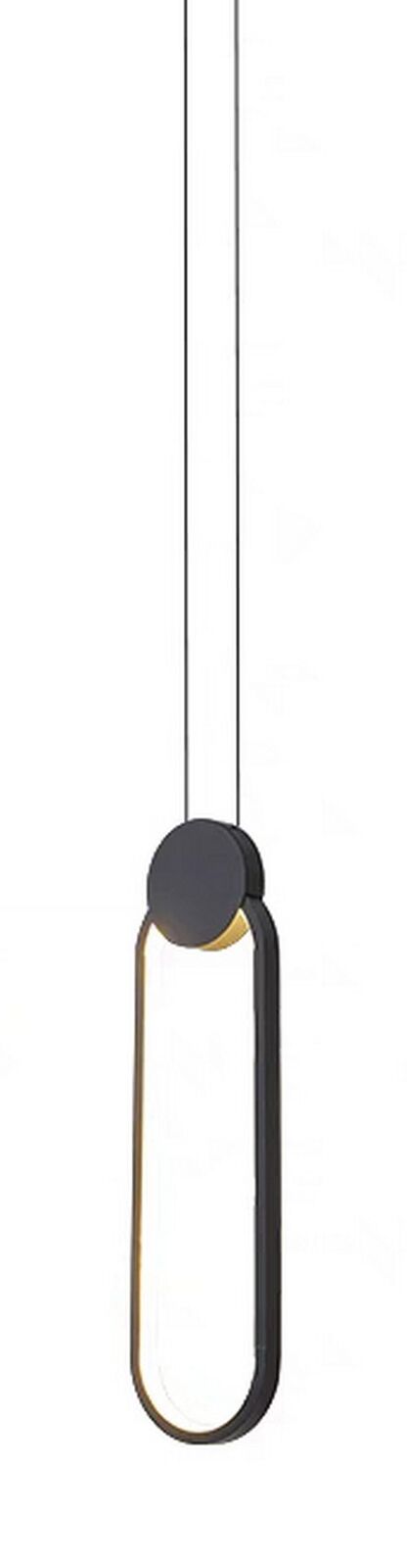 Pendant Lamp Minimalist Black Ring Long Wire Dimmable LED Ceiling Hanging Lights