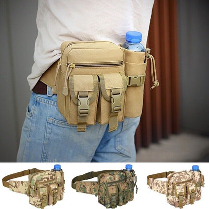Men's Tactical Casual Fanny Pouch Waist Bag Packs Outdoor Military Bag