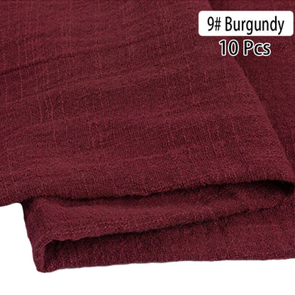 10PCS Napkins Retro Cotton Tea Towel Wedding Supplies Home Table Decor