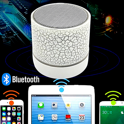 Bocinas Bluetooth Parlantes Portables Recargables Altavoz Portatil con Luz Led