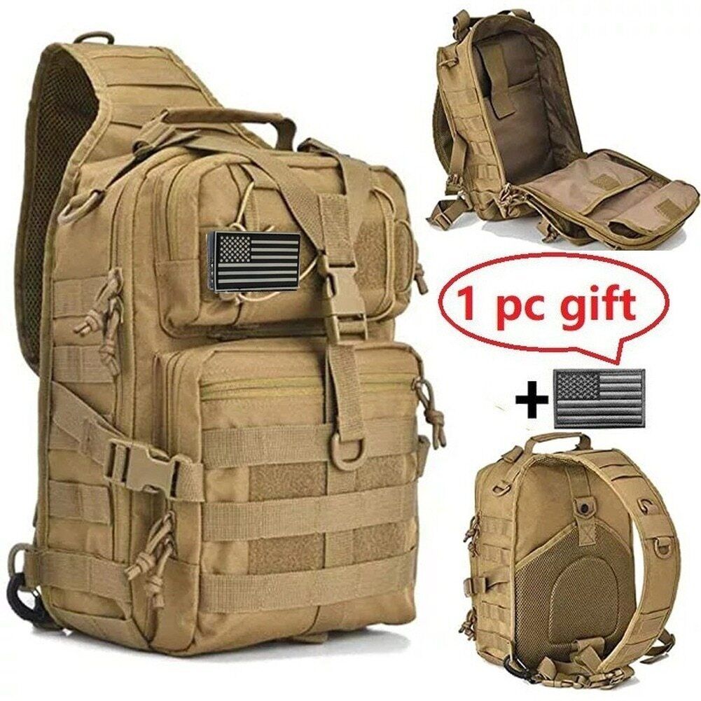 Military Tactical Pack Backpack Army Bag Hiking Travelling Backpacks Chest Bags