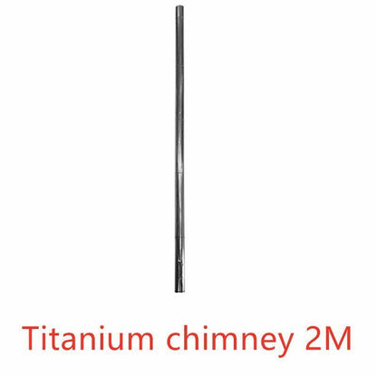 Titanium Wood Stove Spark Arrester Anti-sag Glass Panel Chimney anti-scalding 80