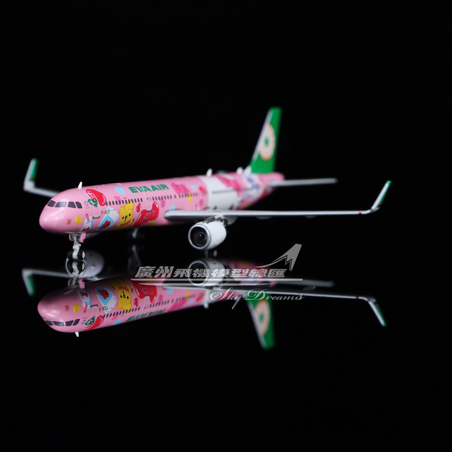 1:400 Phoenix EVA AIR AIRBUS A321 Passenger Airplane Diecast Aircraft Model
