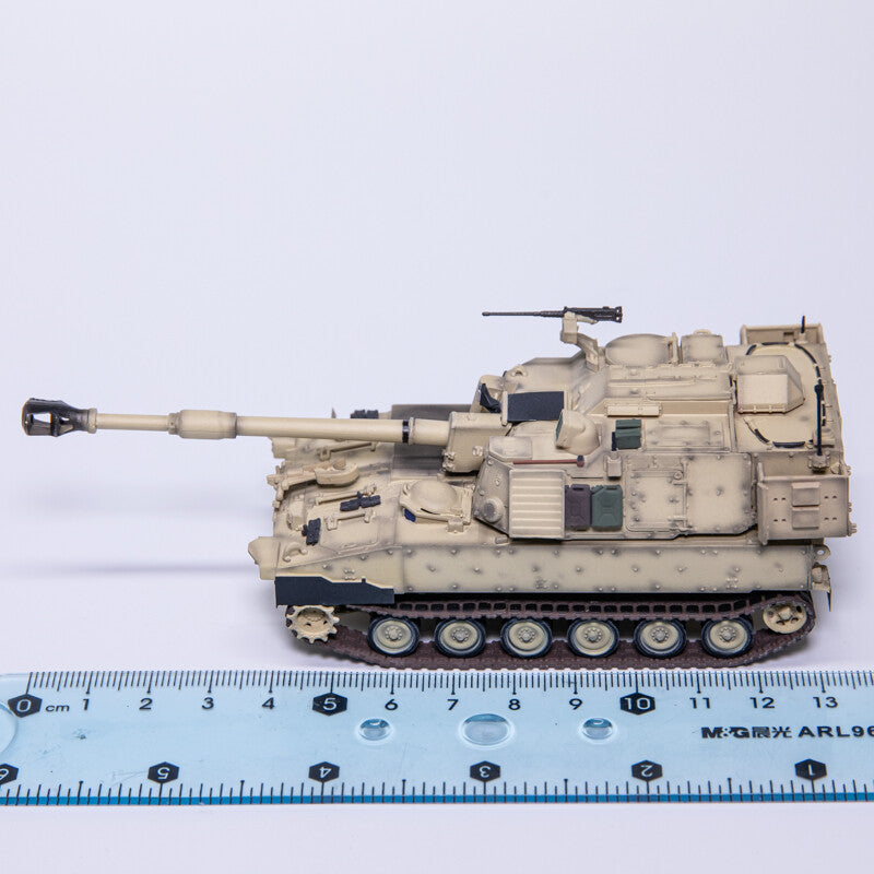 T-MODEL 1/72 US M109A7 self-propelled howitzer model 155mm gun sand color
