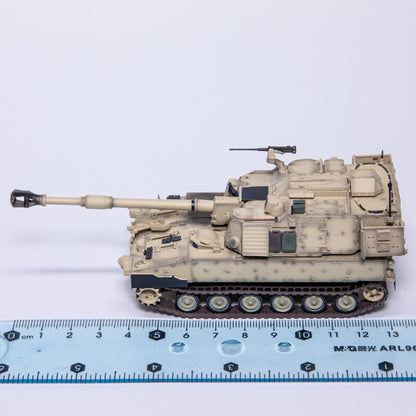 T-MODEL 1/72 US M109A7 self-propelled howitzer model 155mm gun sand color