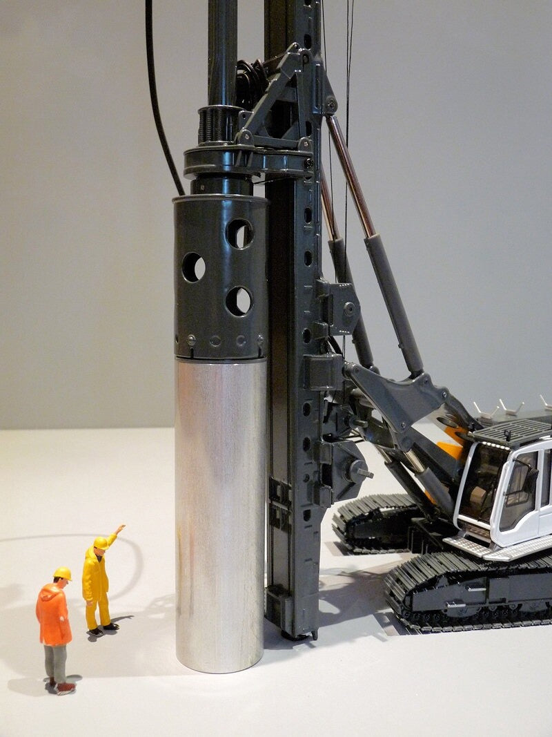 1:50 LIEBHERR LB28 Rotary Drilling Rig Construction Piling Machine Diecast Model
