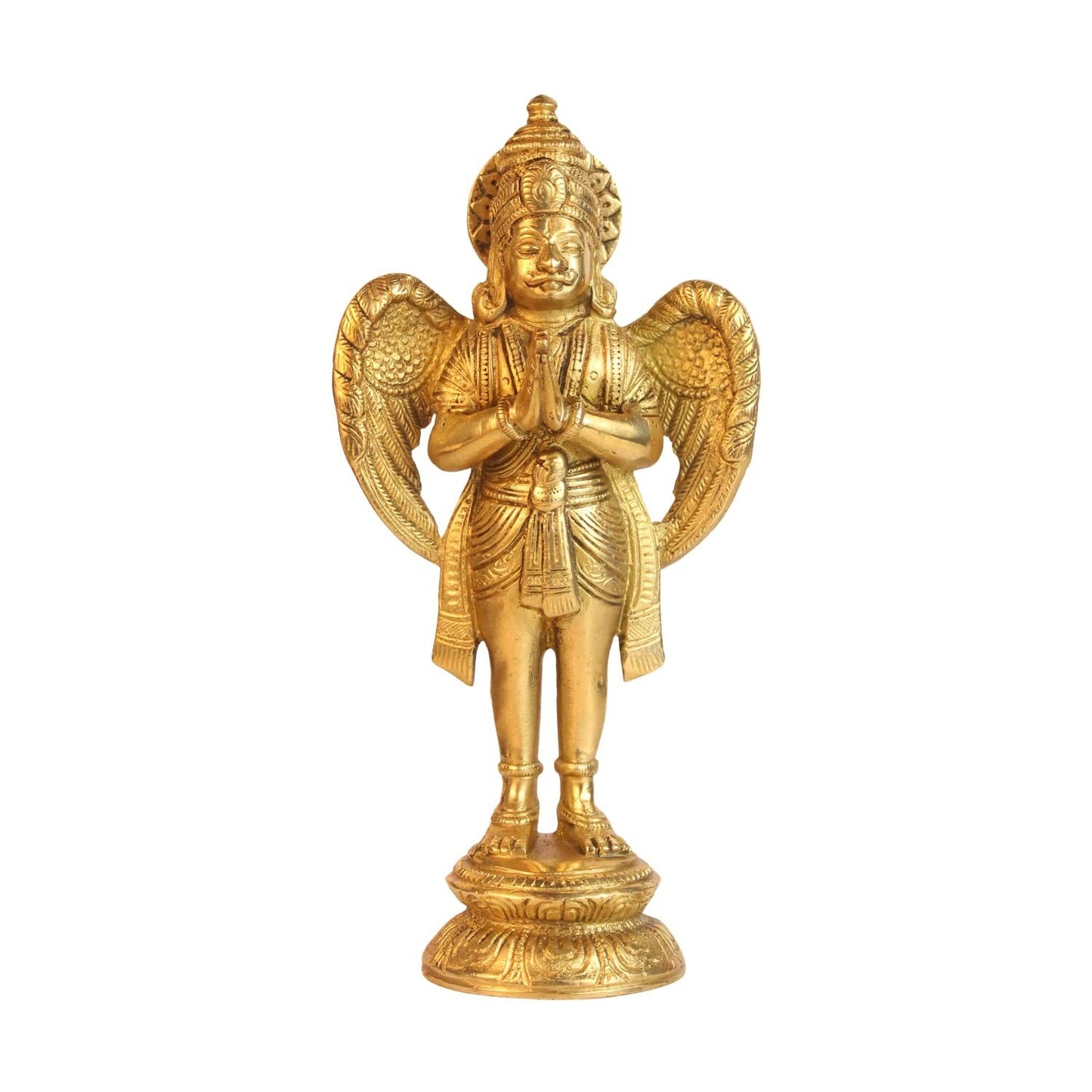 Hindu God Brass Lord Garuda Vishnu's Transport Idol Figurine Statue