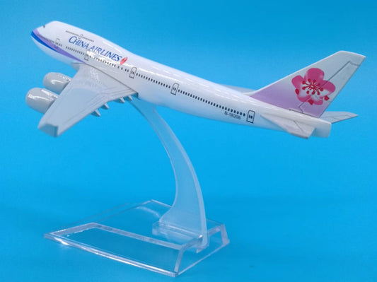 16cm CHINA AIRLINES BOEING 747-400 Passenger Airplane Diecast Aircraft Model