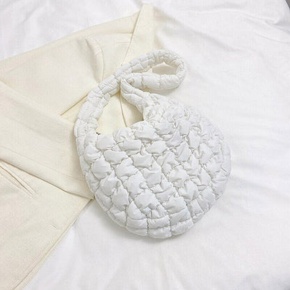 Casual Handbag for Women Cloth Shopper Shopping Bag Fabric Shoulder Side Bag
