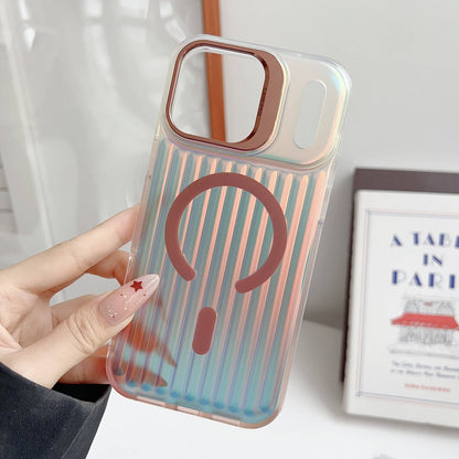 For iPhone 17 16 15 14 Pro Max 13 Case Magnetic with Camera Lens Protector Stand