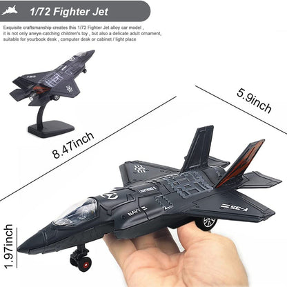 1/72 Fighter Aircraft F35 Jet Plane Alloy Model Pullback Fighter Sound Light b