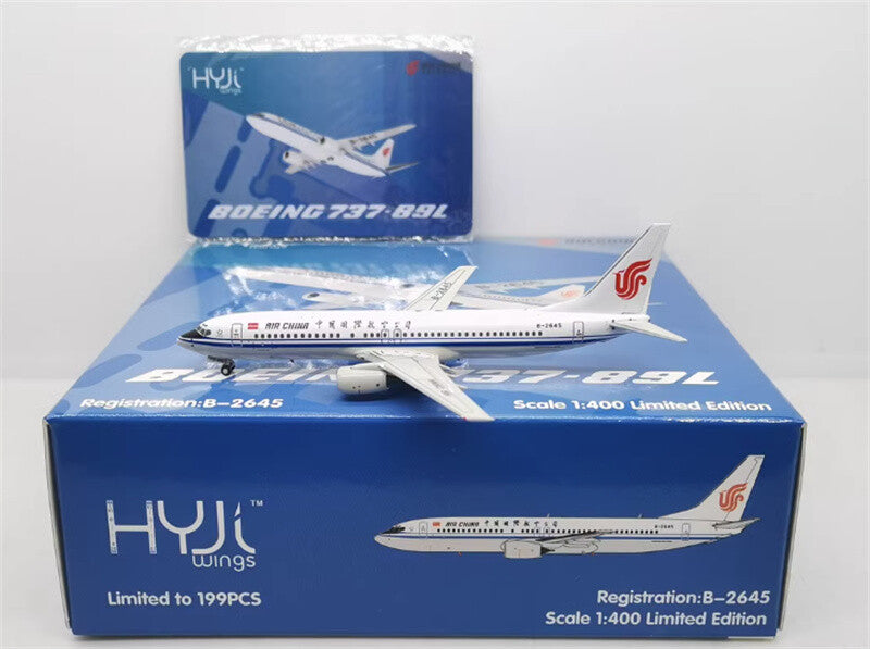 HYJLwings Air China for Boeing B737-800 B-2645 1/400 Aircraft Pre-built Model