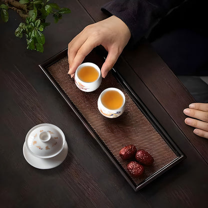 Color-changing Gaiwan Dragon and Phoenix White Porcelain Tea Cup Kung Fu Tea Set