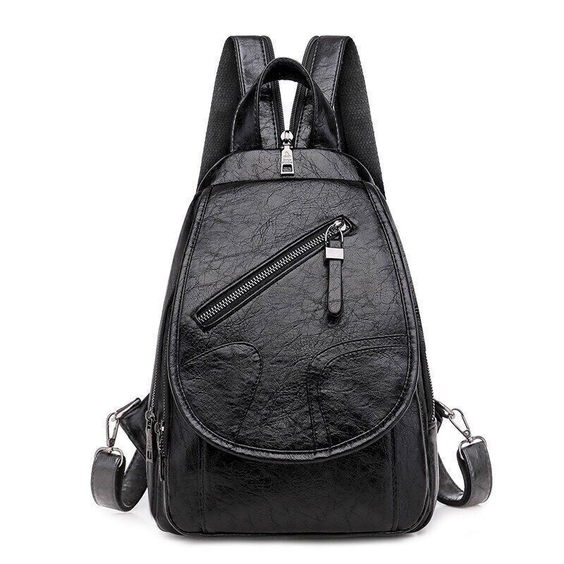 Women Leather Backpack Chest Shoulder Bags Ladies Back Pack Bags Bagpack