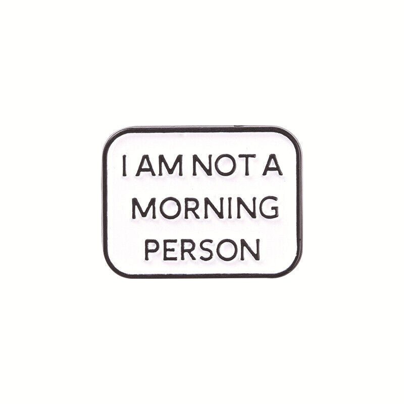 3PCS Motivational Quotes Live Enamel Brooch Pins Happy Life Bag Hat Lapel Badge