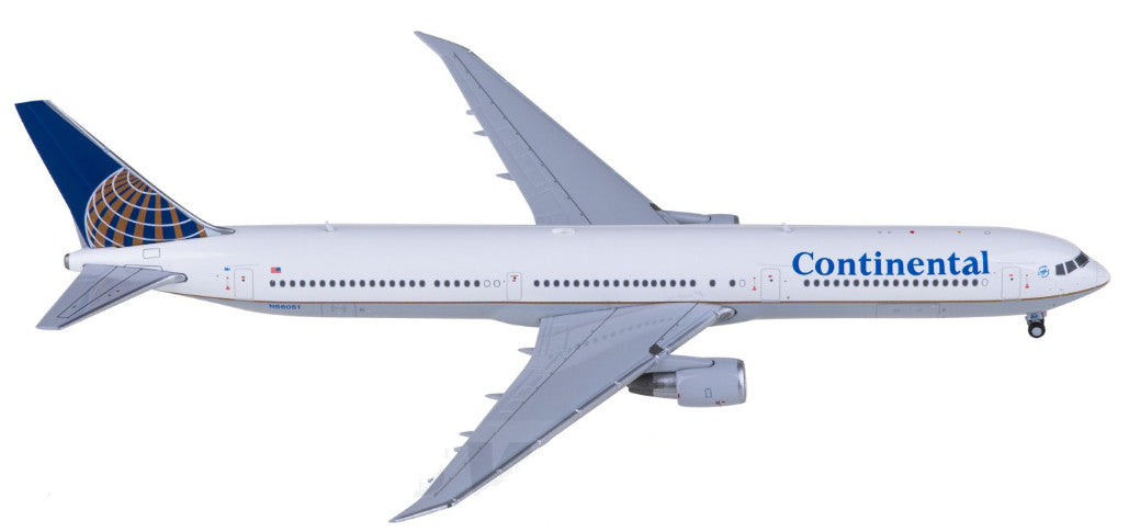 1:400 JC Wings Continental Airlines Boeing 767-400ER Airplane Diecast Model