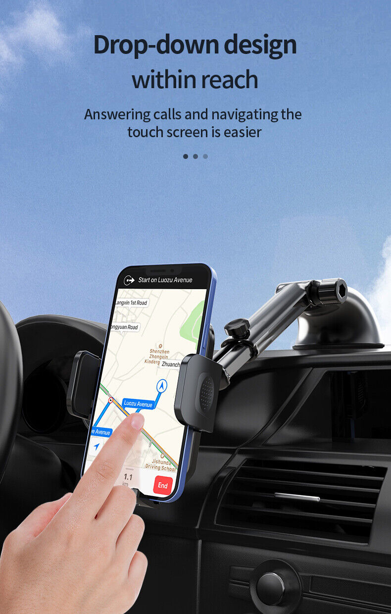 Universal Car Phone Holder Mount Stand Windshield For iPhone 11 Pro Max 11 Pro