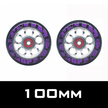 2 High Precision Aluminum Alloy Hub Scooter Wheel Heavy Speed Roller 100mm 88 A