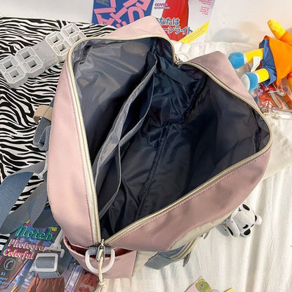 Women Cute Backpack Student College Multifunctional Waterproof Nylon 35*11*29 CM