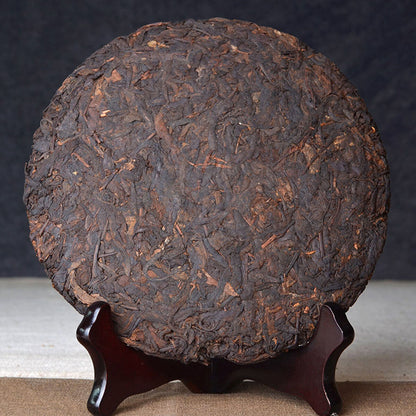 357g Ripe Pu-erh Tea Organic Puer Tea Cake Menghai Chinese Fermented Old Yunnan