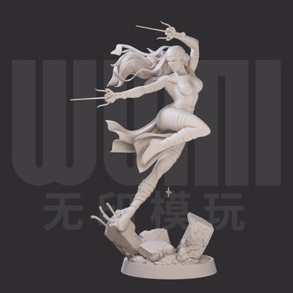1/24 resin figures model Super Daredevil Erica Unassembled unpainted