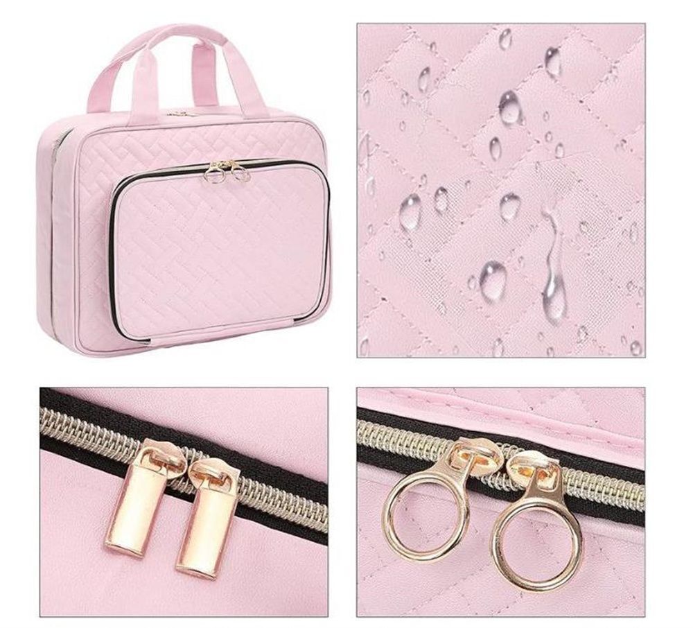 Cosmetics Storage Bag Travel Waterproof Folded Large Hanging Makeup Bags Nylon